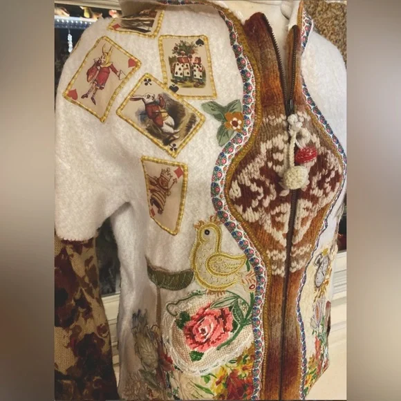 Alice In Wonderland Lodicha Bambi Mothergoose Woodland Cottagecore cardigan - Picture 3 of 17